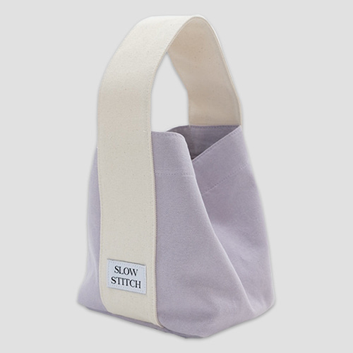 [슬로우스티치] slowstitch tote bag small - purple
