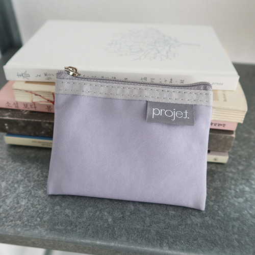 [projet] flat card pouch - pale purple