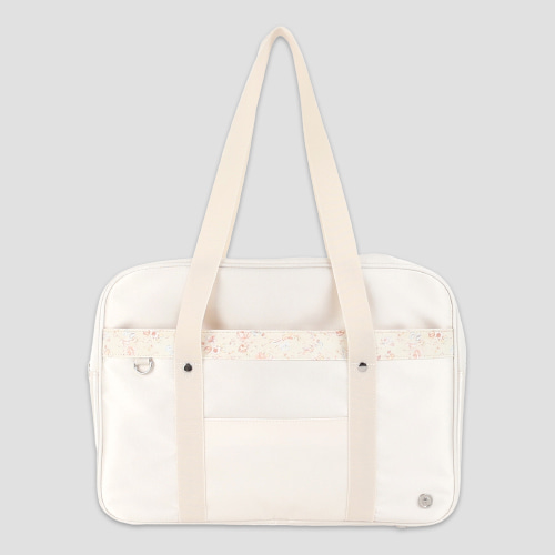 [오부니] Satin Schoolbag - ivory